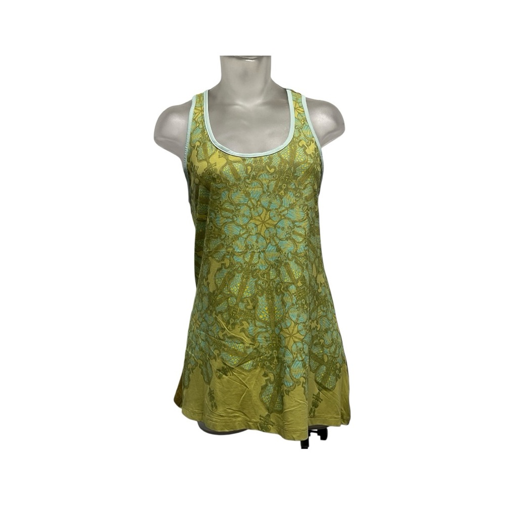 Nuvula bamboo racerback top size L whimsical mandala avant-garde